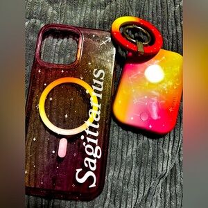 iPhone 13 Pro Max cases with battery magnetic charger plus a loop ring.